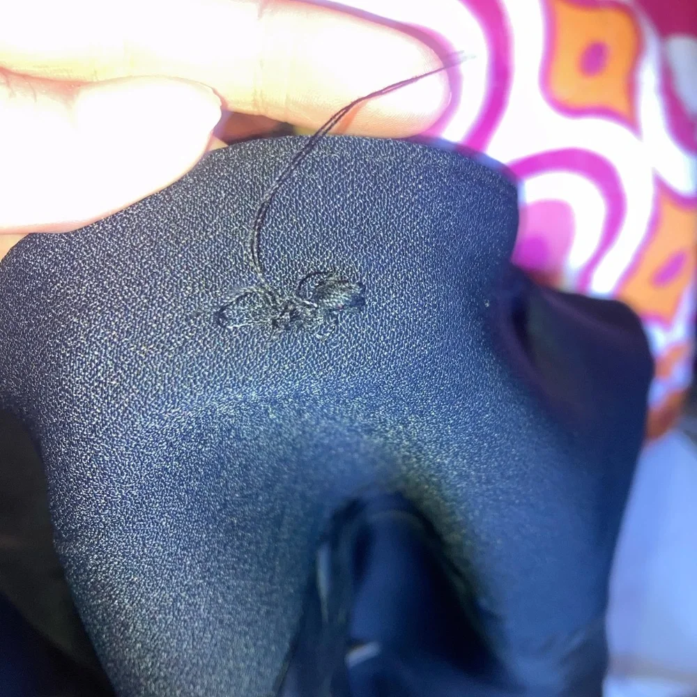 Dina Bar-el Vintage Black Blazer With Animal Print Detailing - Picture 3 of 5